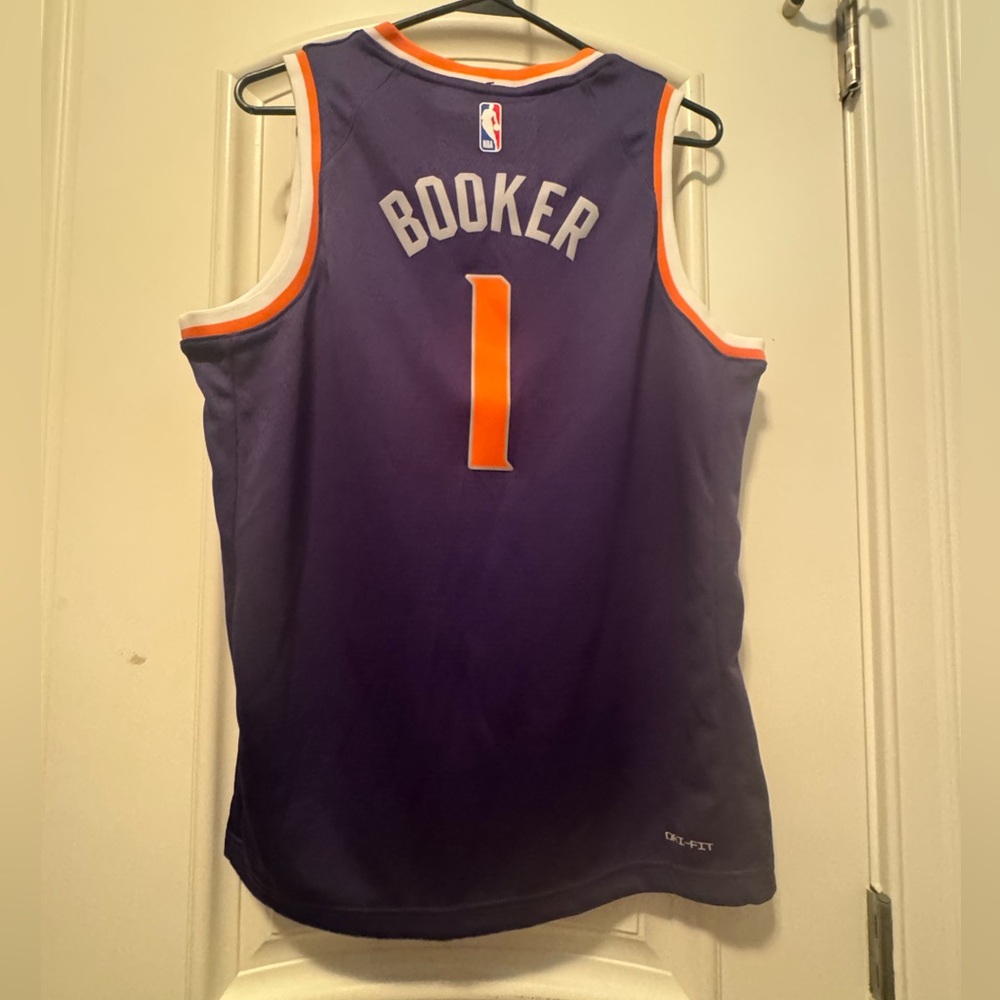 Phoenix Suns Devin Booker #1 Purple Youth Nike Swingman Icon Edition Jersey NWT
